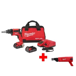 Hot Sale 👏 Milwaukee M18 FUEL 18-Volt Lithium-Ion Brushless Cordless Drywall Screw Gun Compact Kit With Collated Screw Gun Attachment 🤩