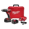 Brand new ⌛ Milwaukee M18 18-Volt Lithium-Ion Cordless 1/2 In. 🔨 Hammer Drill Driver Kit W/(2) 3.0Ah Batteries, Charger & Hard Case 🥰