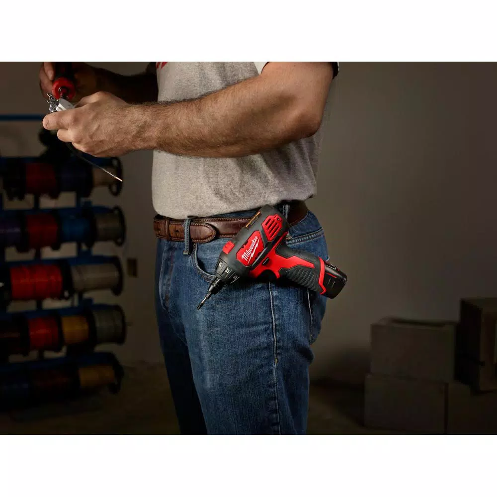 Hot Sale ๐ Milwaukee M12 12- Volt Lithium-Ion Cordless 1/4 In. Hex Screwdriver Kit With Two 1.5Ah Batteries, Charger, Tool Bag And Bit Set ๐ 11 Hot Sale ๐ Milwaukee M12 12- Volt Lithium-Ion Cordless 1/4 In. Hex Screwdriver Kit With Two 1.5Ah Batteries, Charger, Tool Bag And Bit Set ๐ - Image 9