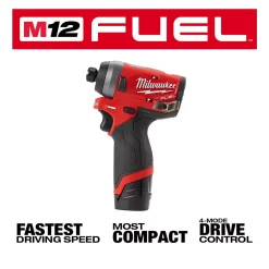 Promo 🔥 Milwaukee M12 FUEL 12-Volt Lithium-Ion Brushless Cordless 1/4 In. Hex Impact Driver Kit W/Two 2.0Ah Batteries, Charger&Hard Case 🎉 -Outlet drills Store unnamed file 1243