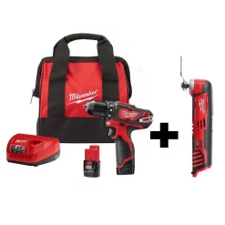 Wholesale 🥰 Milwaukee M12 12-Volt Lithium-Ion Cordless 3/8 In. Drill/Driver Kit With  M12 Oscillating Multi-Tool 👏
