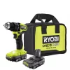 Buy 🎁 RYOBI ONE+ HP 18V Brushless Cordless Compact 1/2 In. Drill/Driver Kit With (2) 1.5 Ah Batteries, Charger And Bag 👍 -Outlet drills Store unnamed file 1372
