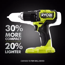 Buy 🎁 RYOBI ONE+ HP 18V Brushless Cordless Compact 1/2 In. Drill/Driver Kit With (2) 1.5 Ah Batteries, Charger And Bag 👍 -Outlet drills Store unnamed file 1380