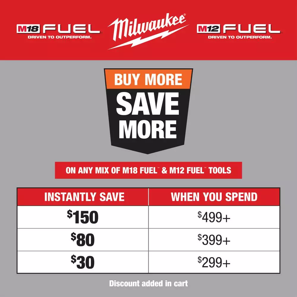 Discount ✨ Milwaukee M18 FUEL 18-Volt Lithium-Ion Brushless Cordless 1 In. SDS-Plus Rotary 🔨 Hammer (Tool-Only) ❤️ 4 Discount ✨ Milwaukee M18 FUEL 18-Volt Lithium-Ion Brushless Cordless 1 In. SDS-Plus Rotary 🔨 Hammer (Tool-Only) ❤️ - Image 2