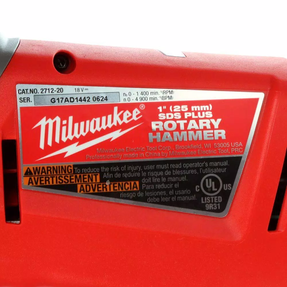 Discount ✨ Milwaukee M18 FUEL 18-Volt Lithium-Ion Brushless Cordless 1 In. SDS-Plus Rotary 🔨 Hammer (Tool-Only) ❤️ 10 Discount ✨ Milwaukee M18 FUEL 18-Volt Lithium-Ion Brushless Cordless 1 In. SDS-Plus Rotary 🔨 Hammer (Tool-Only) ❤️ - Image 8