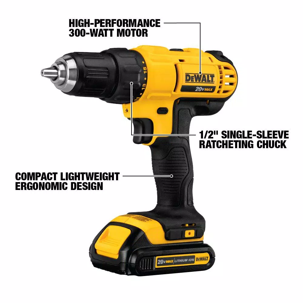 Brand new π₯ DEWALT 20-Volt MAX Cordless 1/2 In. Drill/Driver, (2) 20-Volt 1.3Ah Batteries, Charger & Reciprocating Saw β¨ 4 Brand new π₯ DEWALT 20-Volt MAX Cordless 1/2 In. Drill/Driver, (2) 20-Volt 1.3Ah Batteries, Charger & Reciprocating Saw β¨ - Image 2
