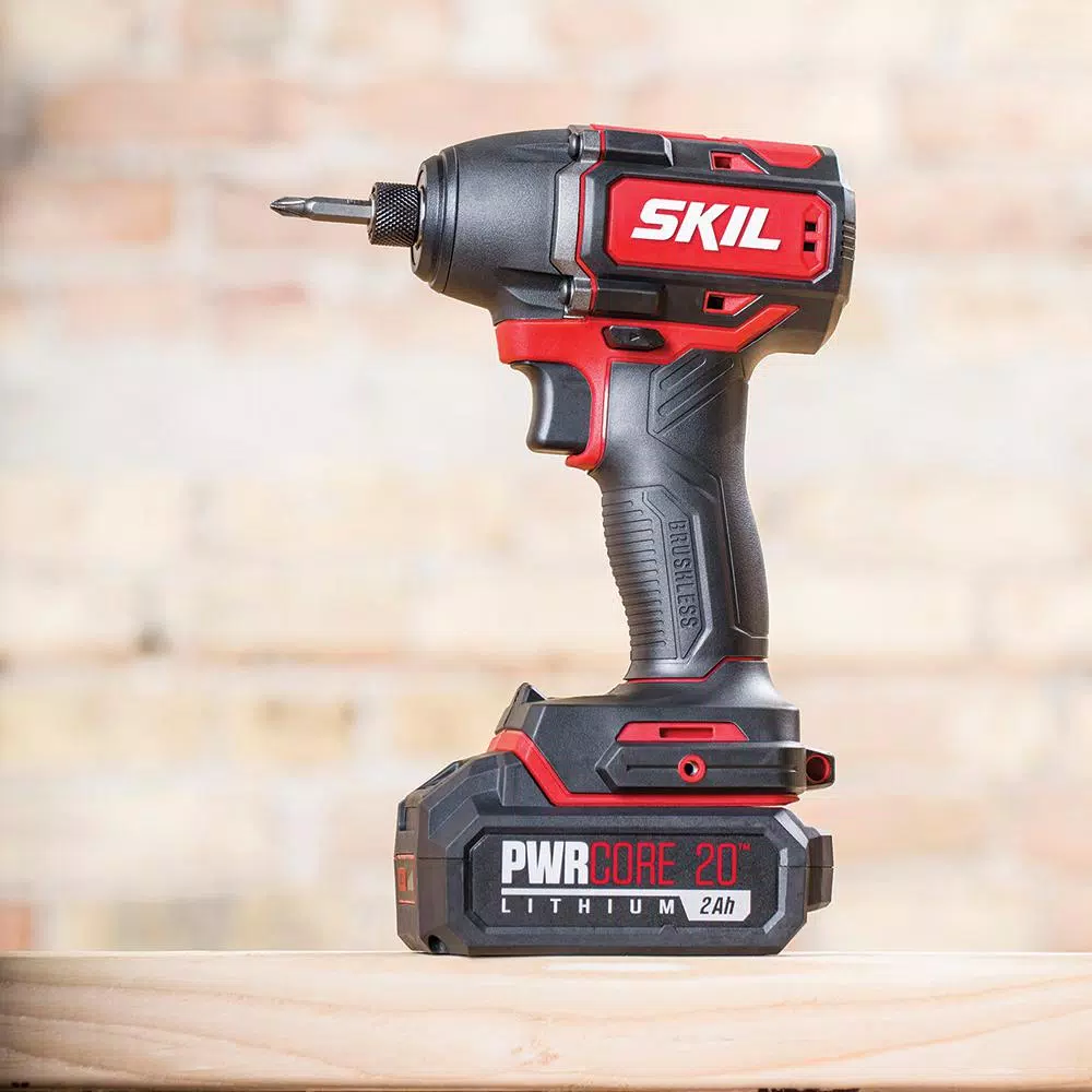 Outlet 🥰 Skil PWRCore 20-Volt Brushless Cordless 1/4 In. Hex Impact Driver Kit Plus 2.0Ah Lithium-Ion Battery (USB) & PWRJump Charger 🛒 3 Outlet 🥰 Skil PWRCore 20-Volt Brushless Cordless 1/4 In. Hex Impact Driver Kit Plus 2.0Ah Lithium-Ion Battery (USB) & PWRJump Charger 🛒 - Image 2