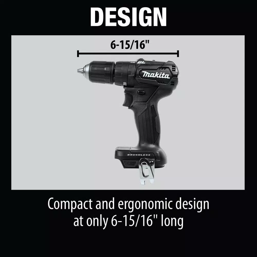 Best Pirce ๐งจ Makita 18-Volt LXT Lithium-Ion Sub-Compact Brushless Cordless 1/2 In. ๐จ Hammer Driver Drill (Tool Only) ๐ฅ 11 Best Pirce ๐งจ Makita 18-Volt LXT Lithium-Ion Sub-Compact Brushless Cordless 1/2 In. ๐จ Hammer Driver Drill (Tool Only) ๐ฅ - Image 9