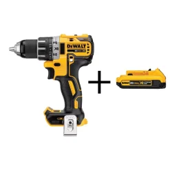 New 🔔 DEWALT 20-Volt MAX XR Cordless Brushless 1/2 In. Drill/Driver, (1) 20-Volt 5.0Ah Battery, (1) 20-Volt 2.0Ah Battery & Charger ❤️