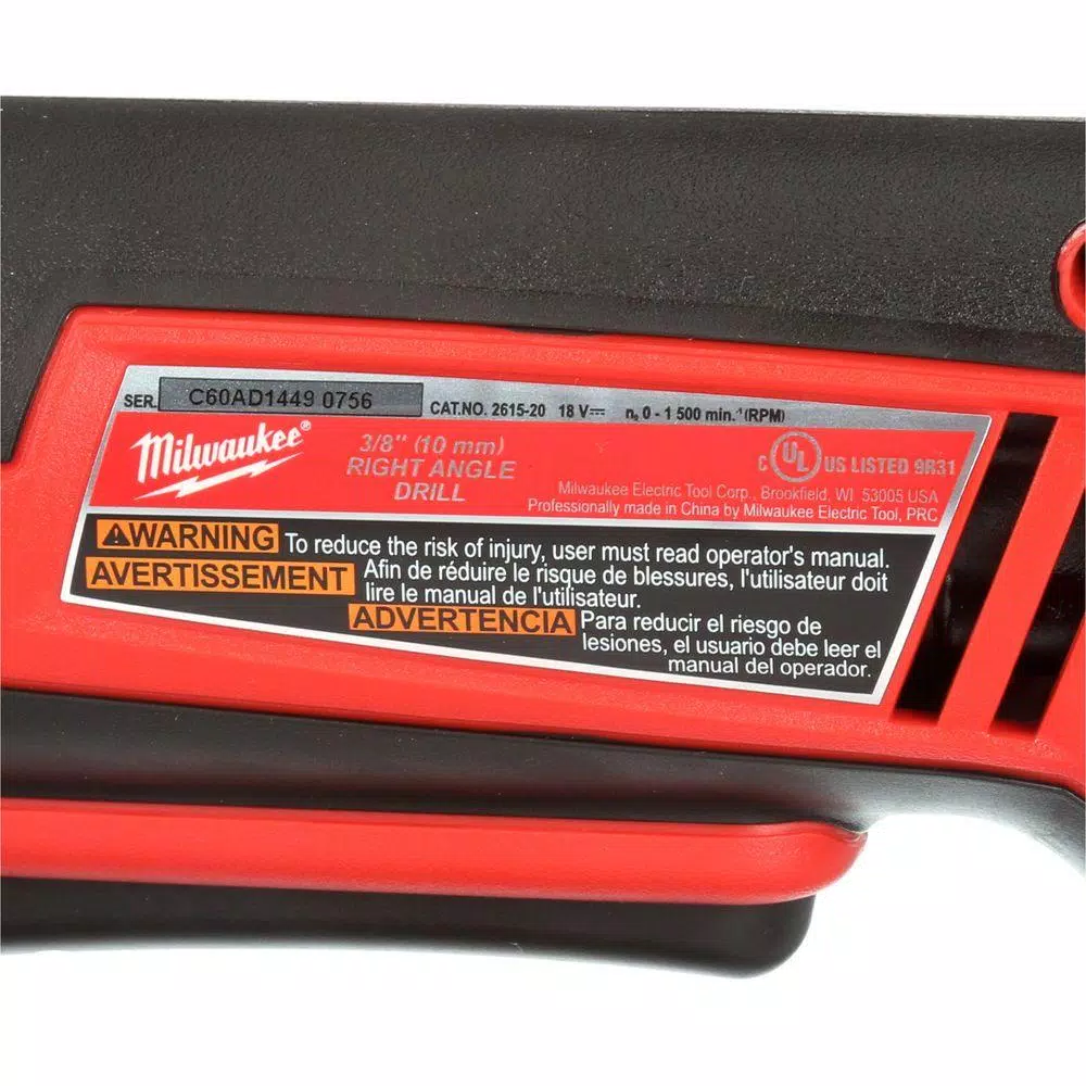 Promo ๐ Milwaukee M18 18-Volt Lithium-Ion Cordless 3/8 In. Right-Angle Drill (Tool-Only) ๐ฏ 10 Promo ๐ Milwaukee M18 18-Volt Lithium-Ion Cordless 3/8 In. Right-Angle Drill (Tool-Only) ๐ฏ - Image 8