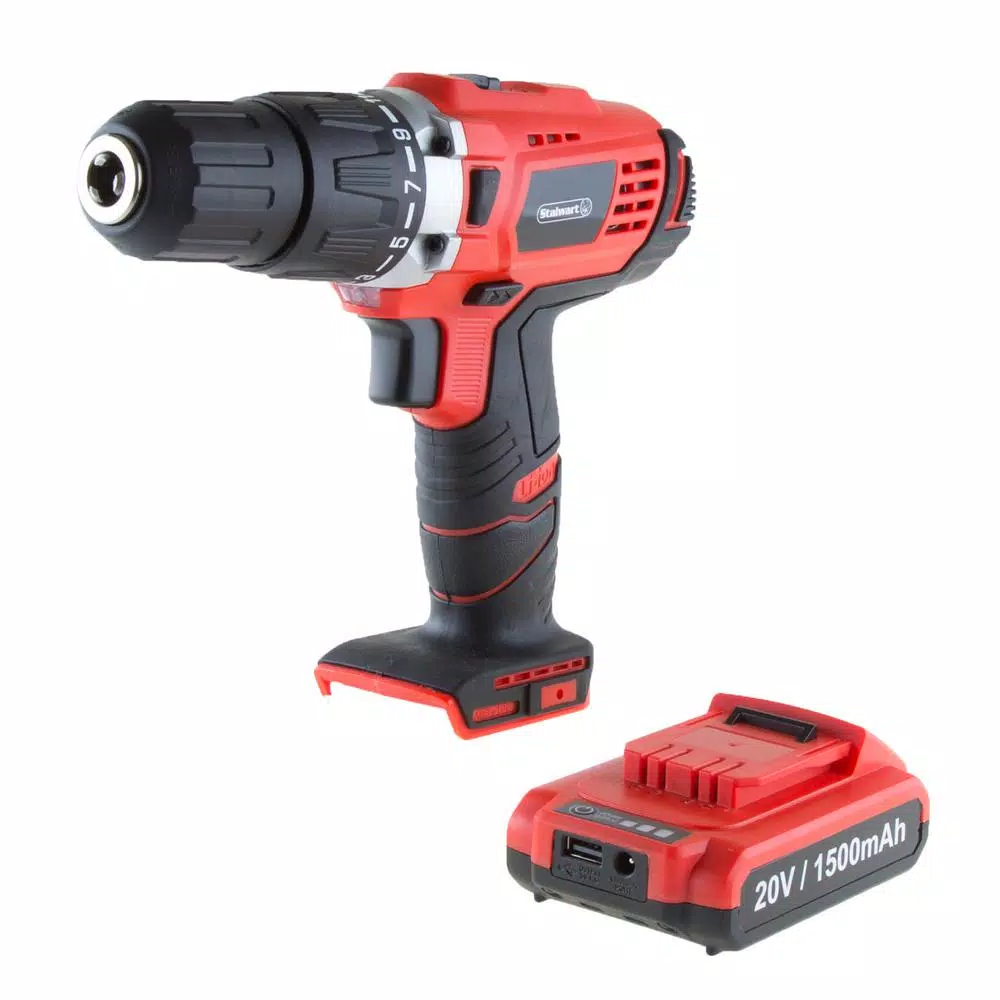Hot Sale โ๏ธ Stalwart 20-Volt Lithium Ion 1/2 In. 2 Speed ๐จ Hammer Drill Set โค๏ธ 4 Hot Sale โ๏ธ Stalwart 20-Volt Lithium Ion 1/2 In. 2 Speed ๐จ Hammer Drill Set โค๏ธ - Image 3