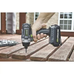 Best Sale ⭐ Genesis 20-Volt Lithium-ion Cordless Quick-Change Impact Driver With Light, Power Indicator, Charger, Battery And Bit 🧨 -Outlet drills Store unnamed file 1838