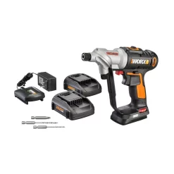 Flash Sale 🎁 Worx POWER SHARE 20-Volt Switchdriver Cordless 1/4 In. Drill And Driver With 67-Piece Accessory Kit 🔔 -Outlet drills Store unnamed file 1888