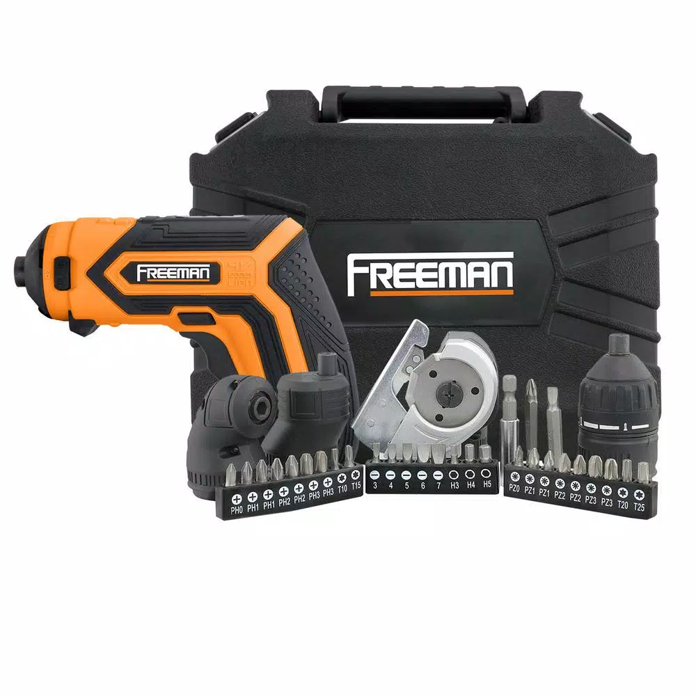 Best Sale π Freeman 3.6-Volt Lithium-Ion Cordless 1/4 In. Rechargeable Electric Mini Screwdriver Kit W/Charger, Attachments, Hex Bits & Case π 9 Best Sale π Freeman 3.6-Volt Lithium-Ion Cordless 1/4 In. Rechargeable Electric Mini Screwdriver Kit W/Charger, Attachments, Hex Bits & Case π - Image 8