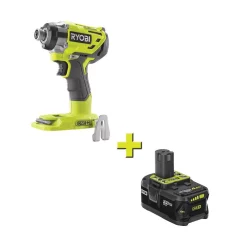 Buy ⌛ RYOBI 18-Volt ONE+ Cordless Brushless 3-Speed 1/4 In. Hex Impact Driver With 4.0 Ah Lithium-Ion Battery 💯