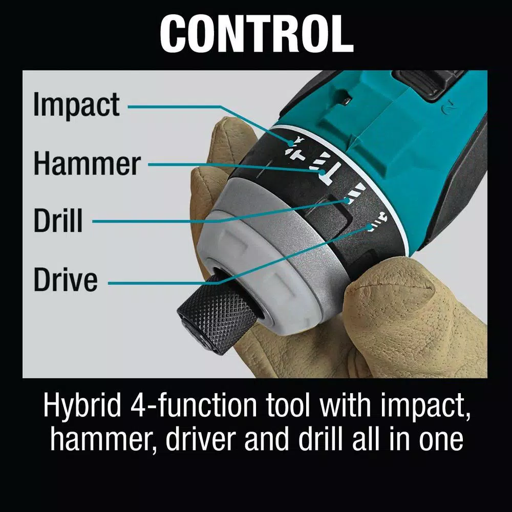 Brand new ๐ Makita 18-Volt LXT Lithium-Ion Brushless Cordless Hybrid 4-Function Impact ๐จ Hammer Driver Drill (Tool Only) ๐ 10 Brand new ๐ Makita 18-Volt LXT Lithium-Ion Brushless Cordless Hybrid 4-Function Impact ๐จ Hammer Driver Drill (Tool Only) ๐ - Image 8