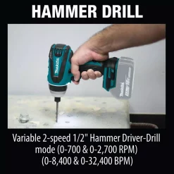 Brand new ๐ Makita 18-Volt LXT Lithium-Ion Brushless Cordless Hybrid 4-Function Impact ๐จ Hammer Driver Drill (Tool Only) ๐ 26 Brand new ๐ Makita 18-Volt LXT Lithium-Ion Brushless Cordless Hybrid 4-Function Impact ๐จ Hammer Driver Drill (Tool Only) ๐ -Outlet drills Store unnamed file 2247