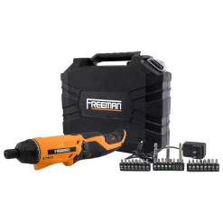 Outlet 😀 Freeman 3.6-Volt Lithium-Ion Cordless 1/4 In. Rechargeable Electric Screwdriver With Charger, Hex Bits, And Case ✨ -Outlet drills Store unnamed file 2274