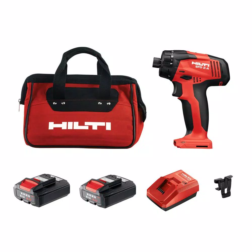 Outlet ๐ฅ Hilti 12-Volt Lithium-Ion 1/4 In. Cordless Impact Driver SFD 2-A Kit With Battery, Charger And Bag ๐ 3 Outlet ๐ฅ Hilti 12-Volt Lithium-Ion 1/4 In. Cordless Impact Driver SFD 2-A Kit With Battery, Charger And Bag ๐