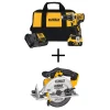 Budget 😀 DEWALT 20-Volt MAX XR Cordless Brushless 1/2 In. Drill/Driver With (1) 20-Volt 5.0Ah Battery, Charger & 6-1/2 In. Circular Saw ❤️