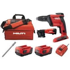 Best Pirce โ๏ธ Hilti 22-Volt SD 4500 Lithium-Ion Cordless 1/4 In. Drywall Screwdriver With 4.0 Ah Batteries, Magazine, Charger, Bit And Bag ๐งจ