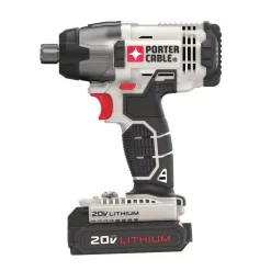 Discount 🔔 Porter-Cable 20-Volt MAX Lithium-Ion Cordless 1/4 In. Impact Driver With 2 Batteries 1.3 Ah And Charger 💯 -Outlet drills Store unnamed file 2354