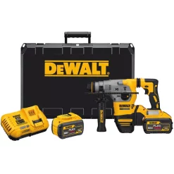 Discount 👍 DEWALT 20-Volt MAX XR Cordless Brushless 1-1/8 In. SDS Plus L-Shape Rotary 🔨 Hammer, (2) FLEXVOLT 9.0Ah Batteries & Charger 🤩