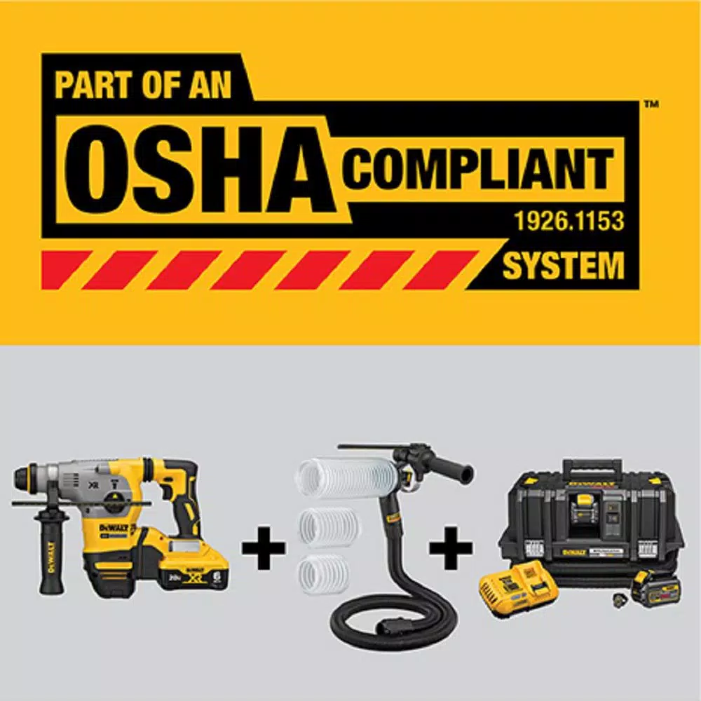 Discount 👍 DEWALT 20-Volt MAX XR Cordless Brushless 1-1/8 In. SDS Plus L-Shape Rotary 🔨 Hammer, (2) FLEXVOLT 9.0Ah Batteries & Charger 🤩 8 Discount 👍 DEWALT 20-Volt MAX XR Cordless Brushless 1-1/8 In. SDS Plus L-Shape Rotary 🔨 Hammer, (2) FLEXVOLT 9.0Ah Batteries & Charger 🤩 - Image 6