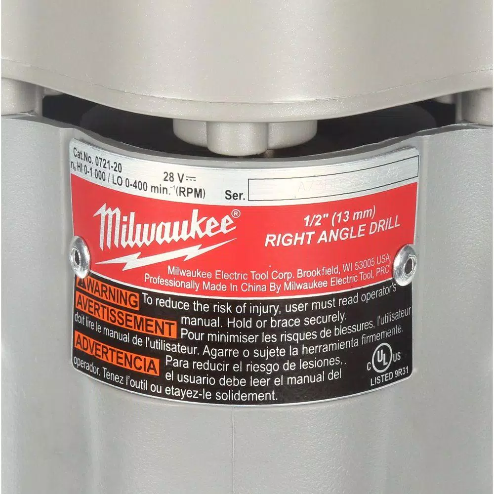 Best Sale ๐ Milwaukee M28 28-Volt Lithium-Ion Cordless 1/2 In. Right Angle Drill W/(1) 3.0Ah Batteries & Charger โค๏ธ 14 Best Sale ๐ Milwaukee M28 28-Volt Lithium-Ion Cordless 1/2 In. Right Angle Drill W/(1) 3.0Ah Batteries & Charger โค๏ธ - Image 12