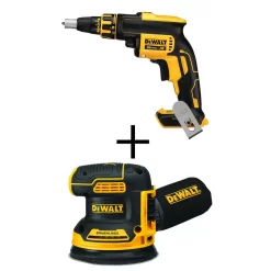 New ๐ DEWALT 20-Volt MAX XR Cordless Brushless Drywall Screw Gun With 5 In. Random Orbital Sander ๐