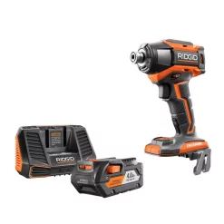 Best Sale 😉 RIDGID 18-Volt OCTANE 6-Mode 1/4 In. Impact Drill With 18-Volt Lithium-Ion 4.0 Ah Battery And Charger Kit 👍