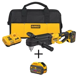Top 10 😀 DEWALT FLEXVOLT 60-Volt MAX Cordless In-line 1/2 In. Stud & Joist Drill With E-Clutch & (2) FLEXVOLT 9.0Ah Batteries 🔔