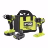 Budget 😍 RYOBI ONE+ HP 18V Brushless Cordless Compact 1/2 In. Drill/Driver, 4-Mode 3/8 In. Impact 🔧 Wrench, (2) 1.5 Ah Batteries, Charger 😀