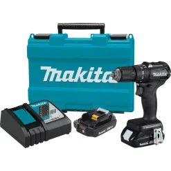 Discount 🤩 Makita 18-Volt 2.0Ah LXT Lithium-Ion Sub-Compact Brushless Cordless 1/2 In. 🔨 Hammer Driver Drill Kit ⌛