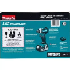 Promo 🔔 Makita 18-Volt LXT Lithium-Ion Brushless Cordless Impact Driver Kit (3.0Ah) With Impact XPS 35 Piece Impact Bit Set 😉 -Outlet drills Store unnamed file 2655