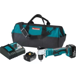 Budget 🔥 Makita 18-Volt LXT Lithium-Ion 3/8 In. Cordless Angle Drill Kit With (2) Batteries 3.0Ah, Charger, Tool Bag 😍