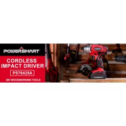 Cheapest 🔔 PowerSmart 20-Volt Cordless 1/4 In. Impact Driver ✨ -Outlet drills Store unnamed file 2932