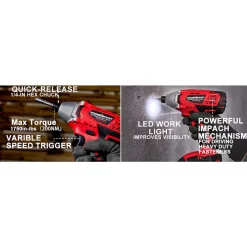 Cheapest 🔔 PowerSmart 20-Volt Cordless 1/4 In. Impact Driver ✨ -Outlet drills Store unnamed file 2933