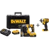 Buy ⌛ DEWALT 20-Volt MAX XR Brushless 1 In. SDS Plus L-Shape Rotary 🔨 Hammer, (2) 20-Volt 5.0Ah Batteries & 1/2 In. Impact 🔧 Wrench 💯 -Outlet drills Store unnamed file 2992