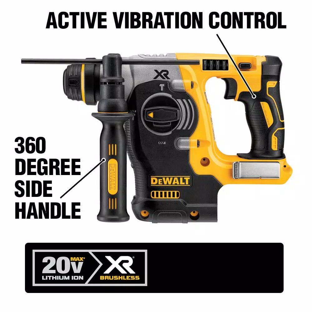 Buy ⌛ DEWALT 20-Volt MAX XR Brushless 1 In. SDS Plus L-Shape Rotary 🔨 Hammer, (2) 20-Volt 5.0Ah Batteries & 1/2 In. Impact 🔧 Wrench 💯 4 Buy ⌛ DEWALT 20-Volt MAX XR Brushless 1 In. SDS Plus L-Shape Rotary 🔨 Hammer, (2) 20-Volt 5.0Ah Batteries & 1/2 In. Impact 🔧 Wrench 💯 - Image 2