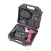 Wholesale 🧨 Apollo 1.4 In. 3.6-Volt Lithium-Ion Rechargeable Electric Screwdriver With 45-Piece Accessory Set In Pink 🎁