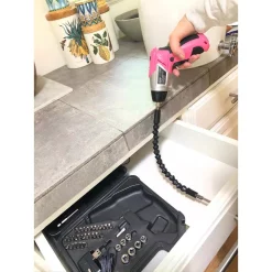 Wholesale 🧨 Apollo 1.4 In. 3.6-Volt Lithium-Ion Rechargeable Electric Screwdriver With 45-Piece Accessory Set In Pink 🎁 -Outlet drills Store unnamed file 3079