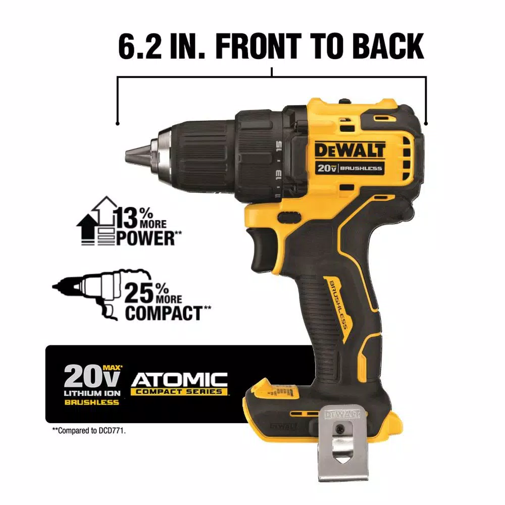 Cheapest ⭐ DEWALT ATOMIC 20-Volt MAX Cordless Brushless Compact 1/2 In. Drill/Driver, (2) 20-Volt 1.3Ah Batteries & 6-1/2 In. Circular Saw 👏 5 Cheapest ⭐ DEWALT ATOMIC 20-Volt MAX Cordless Brushless Compact 1/2 In. Drill/Driver, (2) 20-Volt 1.3Ah Batteries & 6-1/2 In. Circular Saw 👏 - Image 3