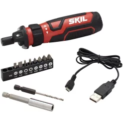 Outlet 😍 Skil Rechargeable 4-Volt Cordless 1/4 In. Chuck Screwdriver With Circuit Sensor Technology 👍 -Outlet drills Store unnamed file 3176