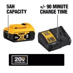 New 🔥 DEWALT 20-Volt MAX XR Cordless Brushless 1 In. SDS Plus L-Shape Rotary 🔨 Hammer With (2) 20-Volt 5.0Ah Batteries & Charger 🎉 -Outlet drills Store unnamed file 3249