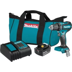 New ๐งจ Makita 18-Volt LXT Lithium-Ion Brushless Cordless 1/2 In. Driver-Drill Kit, 3.0Ah ๐