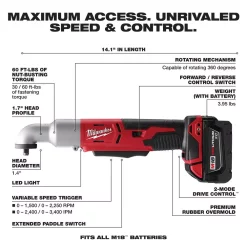 Best Sale 🔔 Milwaukee M18 18-Volt Lithium-Ion Cordless 3/8 In. 2-Speed Right Angle Impact 🔧 Wrench Kit W/(2) 3.0Ah Batteries, Charger, Hard Case 🎁 -Outlet drills Store unnamed file 3279