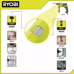 Brand new 💯 RYOBI 6.2 Amp Corded 5/8 In. Variable Speed 🔨 Hammer Drill 🤩 -Outlet drills Store unnamed file 3294
