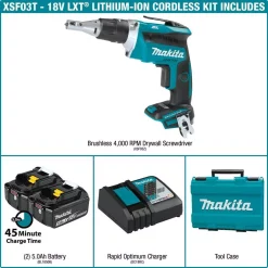 Flash Sale 😍 Makita 18-Volt 5.0Ah LXT Lithium-Ion Brushless Cordless Drywall Screwdriver Kit 🛒 -Outlet drills Store unnamed file 3346