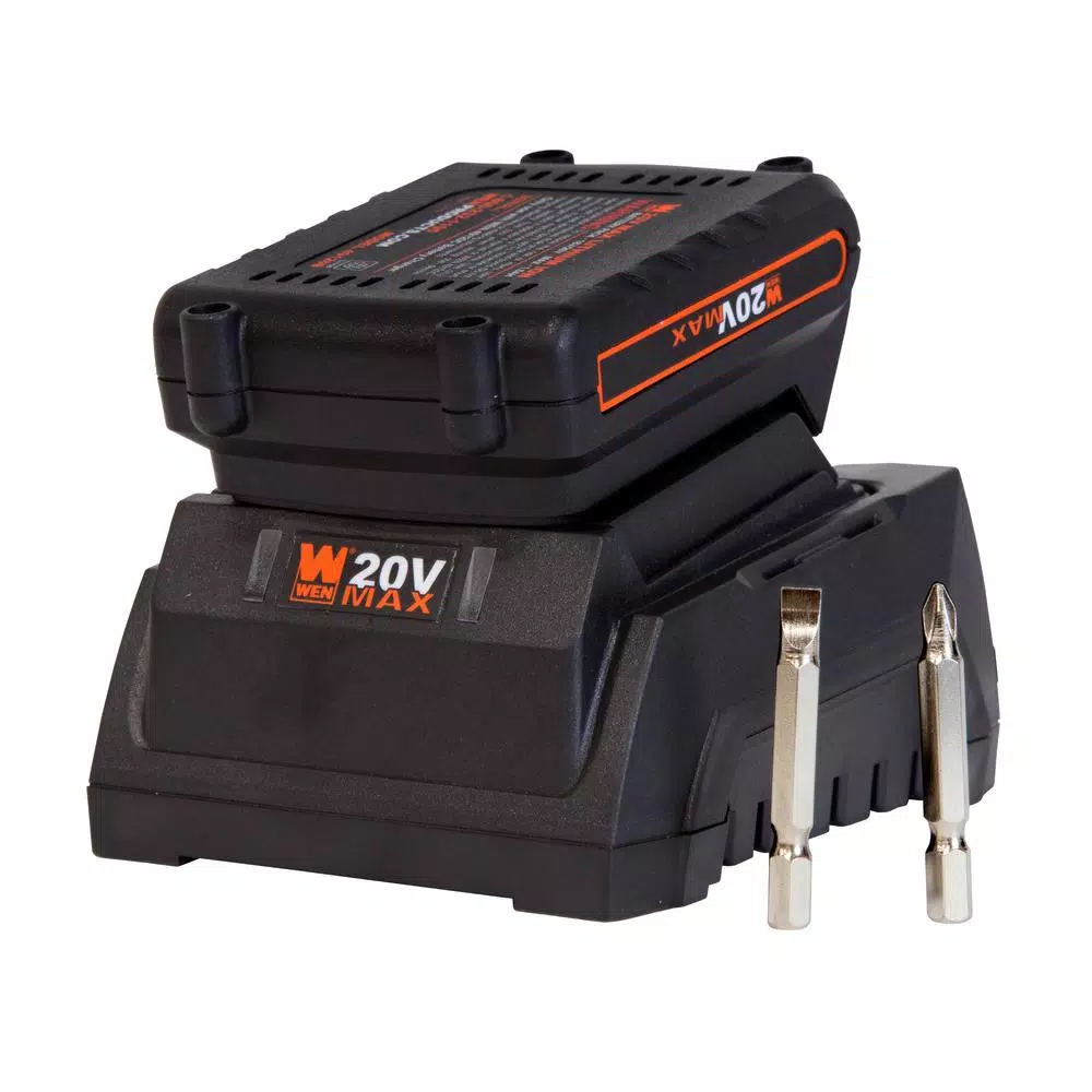 Discount 𧨠WEN 20-Volt MAX Lithium-Ion 3/8 In. Cordless Drill/Driver With Bits And Carrying Bag π 5 Discount 𧨠WEN 20-Volt MAX Lithium-Ion 3/8 In. Cordless Drill/Driver With Bits And Carrying Bag π - Image 4